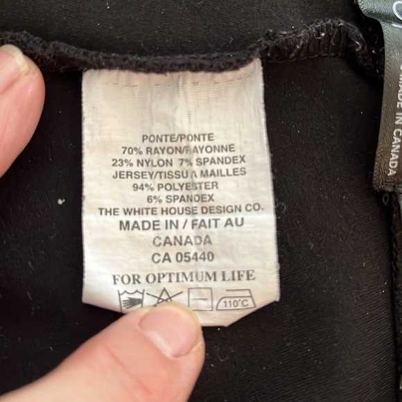 EUC Sympli black straight leg pull on ankle length pant with small side vent - Picture 7 of 8